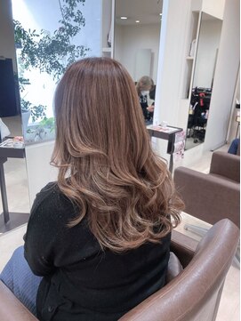 ヘアープロデュース フラックス(HAIR PRODUCE flux) 髪質改善カラー×アッシュベージュ【西淀川区,尼崎駅,出来島】