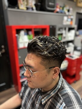 グロウヘアワークス(grow hair works) オールバックパーマ