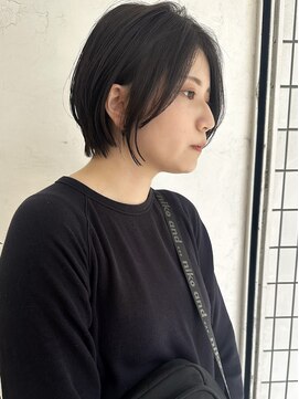 トレヘアー 京都 烏丸(tRe hair) 大人可愛いショートボブ　20代30代40代