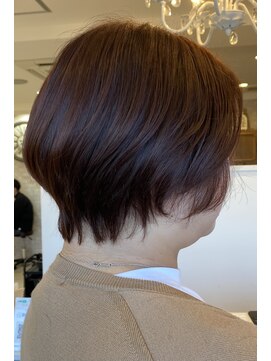 ヴィアスヘアー(vias hair) ショート×ワインレッドカラー