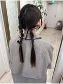 【お呼ばれヘア】タイトツインアレンジ