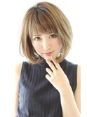 大人可愛いボブスタイル　ワンカール　パーマ