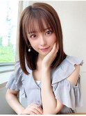 【NEW OPEN】小顔前髪あり後れ毛サイドバングメルティカラー