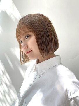 ヒール 銀座(heel) 大人かわいい/20代30代/小顔ひし形/ボブ/切りっぱなしボブ