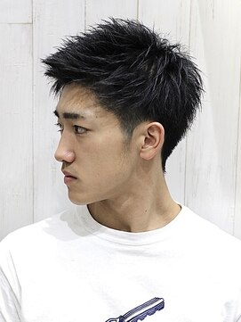 ヨシザワインク プレミアム 横浜 桜木町店(YOSHIZAWA Inc. PREMIUM) 20代30代短髪黒髪ツーブロビジカジアップバング