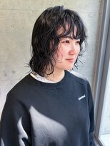 ダンボ(DUMBO)&nbsp;＜sayaca＞ニュアンスパーマ  前髪パーマ　ボブパーマ　ボブ