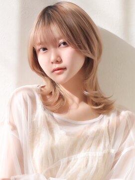 アイニティ(Inity) [Inity]くすみベージュ×くびれヘア[心斎橋/髪質改善/縮毛矯正]