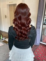 ヘアーアイスカルテット(HAIR ICI QUARTET) ブリーチなしラベンダーピンク似合わせカット愛されロング