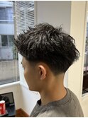 MEN’S/サーフカール/刈り上げセンターパート/表参道駅/青山