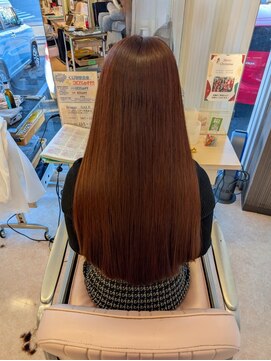 ウェーヴ 浜松小豆餅店(wave) 暖色系カラー+Aujuaトリートメント(ロング料金無し)