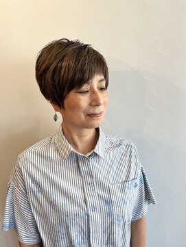 ピュアソウル(Pure Soul) くせ毛を活かす立体感ショート　デザインカラー