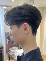 ノラキチジョウジ(NORA KICHIJOJI) 韓国風センターパートワックスなしニュアンスパーマダウンパーマ
