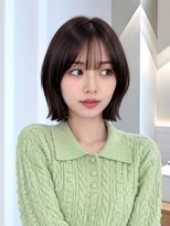フォト 新宿三丁目(foto)&nbsp;髪質改善縮毛矯正地毛風ストレート切りっぱなしボブ