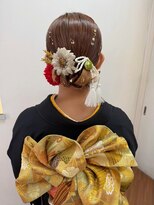 アカネ(Akane)&nbsp;卒業式ヘアセット　袴ヘアアレンジ　10代　20代