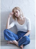 ミルキーベージュ×ストレッチボブ【ONE001 戸塚】