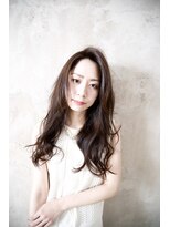 シュシュサロンドクワフュール(chouchou Salon de coiffure)&nbsp;かき上げバングロングスタイル