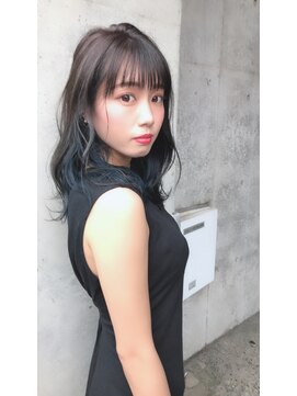 カシュカシュ(cache cache) cacheインナーカラーで作るブルージュスタイル★