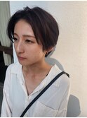 【aoki】ハンサムショート、ピンクベージュ