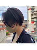 大人かわいいくびれミディラベンダーインナーカラー