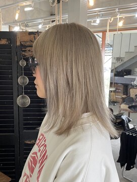 プライベートサロン キッテ(private salon kitte.) ペールトーンのグレージュカラー