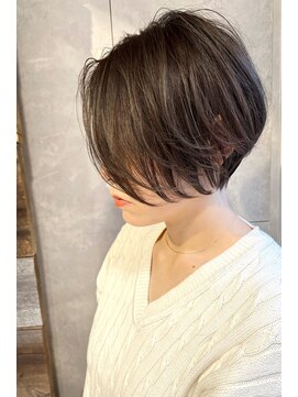 トルネード(TORNADO) ハンサムショートハイライトグレージュ　n6.4