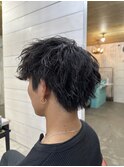 波巻きツイストスパイラルミックスパーマ