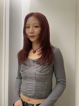 ゼスト パーク(ZEST PARK) レイヤーカット×レッドカラー