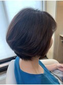 30代40代50代大人可愛いレイヤーショートボブ