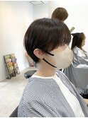 大人可愛いマッシュショート前髪20代30代40代50代