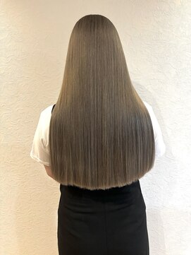 リト(riTo) 20代暗めカラーデザインカラーロングオリーブグレージュベージュ