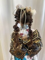 サクラ(SAKURA) 七五三/7歳/個性派ツイン/ツイン編みおろし/着付/鎌倉/深沢/大船