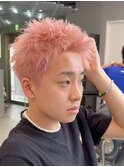 スパイキーショートザクザクショートアップバングツーブロック