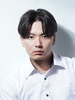 アルファ 新宿(alpha)&nbsp;サーフカール/ 刈り上げセンターパート/ブルーブラック[新宿駅]