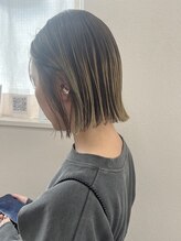 ハレル(Hareru)&nbsp;切りっぱなしボブ　シャドールーツカラー
