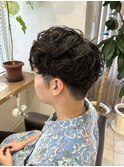 【メンズ】マッシュショート　ナチュラルパーマ