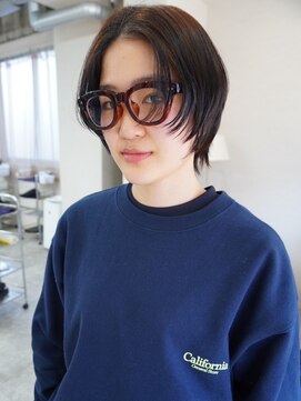 トナリ(tonari) レイヤーボブ フェイスレイヤー 暗髪カラー【鹿児島中央】