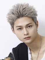 リップス 表参道店(LIPPS)&nbsp;スパイキーショート【シルバーカラー短髪】ミックスパーマ