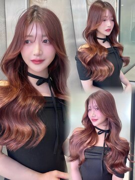 リリー(Lilley) ベージュ×小顔レイヤー×韓国風巻き×髪質改善