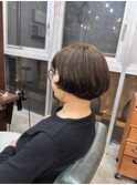 木村法子【前上がりボブ×毛先パーマ】