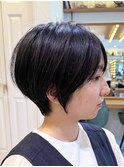ミニウルフレイヤーカット顔周りカット前髪カットショート/大宮