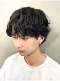 シャドウパーマメンズカットスパイラルパーマツイスパ波巻き