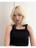 流行りのレイヤーボブにブロンドヘア★表参道/原宿/ハイトーン