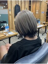 アフターニュース 新潟(afternews)&nbsp;ボブ/ミルくベージュインナーカラー/ブリーチ/ダブルカラー/新潟