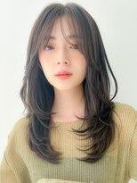 アグノス 青山(Agnos)&nbsp;レイヤーカット暗めカラーフェイスフレーミングデザインカラー