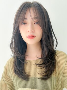 アグノス 青山(Agnos) レイヤーカット暗めカラーフェイスフレーミングデザインカラー