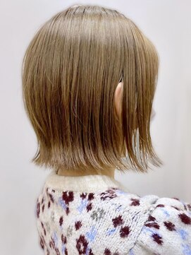 アース 上本町店(HAIR&MAKE EARTH) 冬のこなれ感ボブ◎前髪なし×外ハネで大人カジュアルスタイル