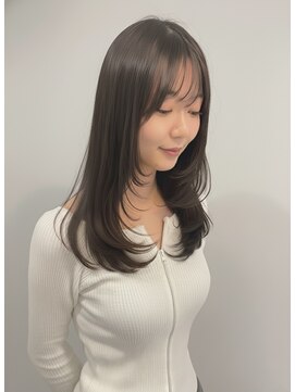 福田/ミディアムレイヤーで大人すぎない可愛さ【西梅田】