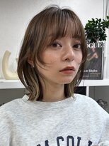サンドイエナ 横浜店(sand yena)&nbsp;ボブディオリーブベージュ髪質改善縮毛矯正フェイスレイヤー