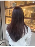 ブリーチなしレッドダブルカラー