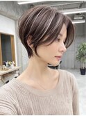 コントラスト際立つハイライトショート